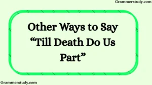 Other Ways to Say “Till Death Do Us Part”